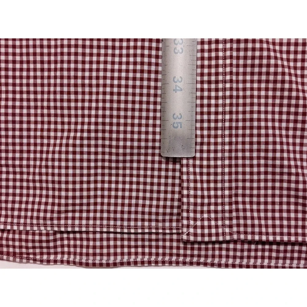 POLO RALPH LAUREN Long Sleeve‎ Button Shirt 100% Cotton Stretch Red Checks 4XLT